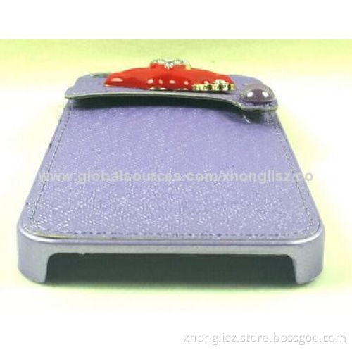 Cute card holder series PU leather case for iPhone 5/5s, OEM are welcomed